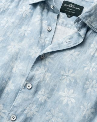 Belleknowes Regular Fit Short Sleeve Linen Shirt 