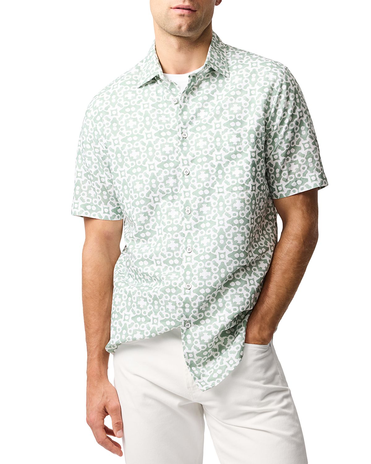 Rodd & Gunn Palliser Bay Regular Fit Short Sleeve Linen Shirt