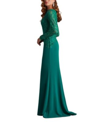 魅力を凝縮【TADASHI SHOJI】Caliste Embroidered Crepe Gown Caliste Embroidered Crepe Gown | Tadashi Shoji