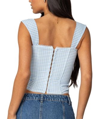 Marcella Wide Strap Mesh Corset