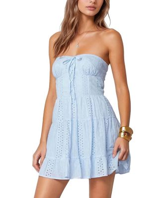 Edikted - Liora Lacey Cotton Mini Dress