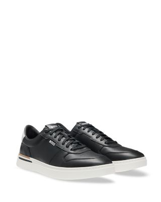 BOSS - Men's Leather Lace Up Sneakers