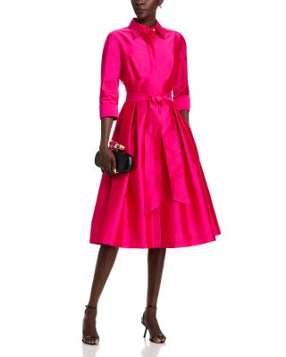 Taffeta Shirt Dress