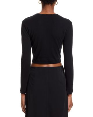 Pointelle Crop Cardigan