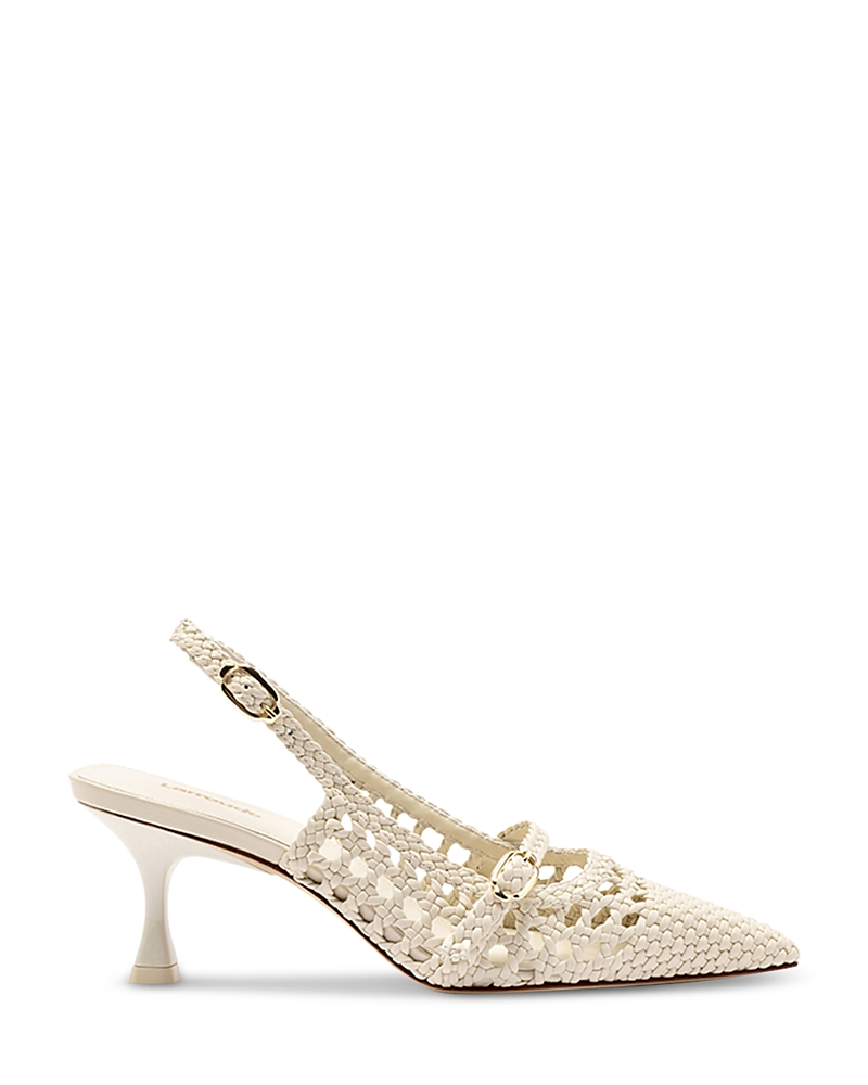 Shop Larroude Women's Ines Macrame Pointed Pumps
