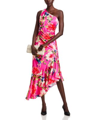 Printed One Shoulder Dress