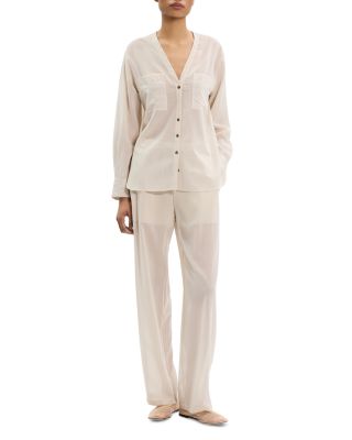 Oversized Collarless Shirt 