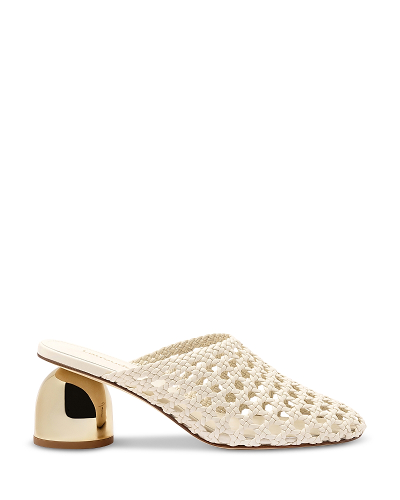 Larroude Women's Dew Drop Macrame Mule Pumps In Ivory