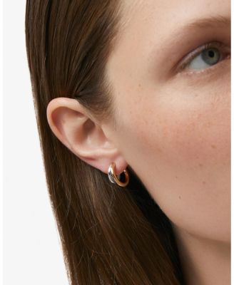Scarlett Two Tone Double Hoop Earrings