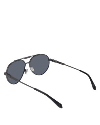 Aviator Brow Bar Sunglasses, 62mm
