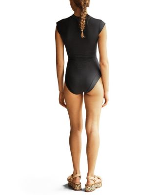 NERO Panelled Cap Sleeve One Piece