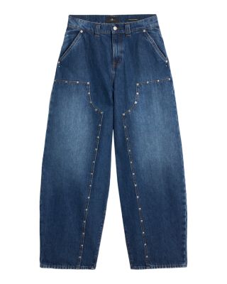 High Rise Balloon Fit Jeans in Le Blue