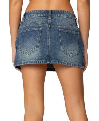 Ruari Studded Denim Mini Skirt