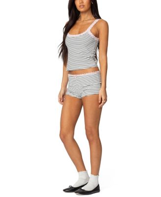 Sofi Striped Ribbed Shorts