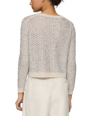 Button Front Foil Cardigan 