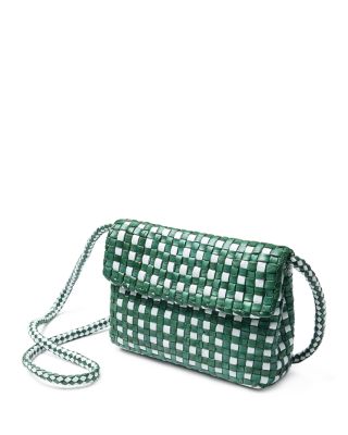 Vinnie Mini Woven Leather Crossbody