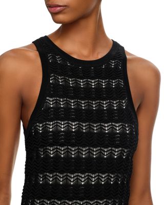 Crochet Ruffle High Low Dress - Exclusive