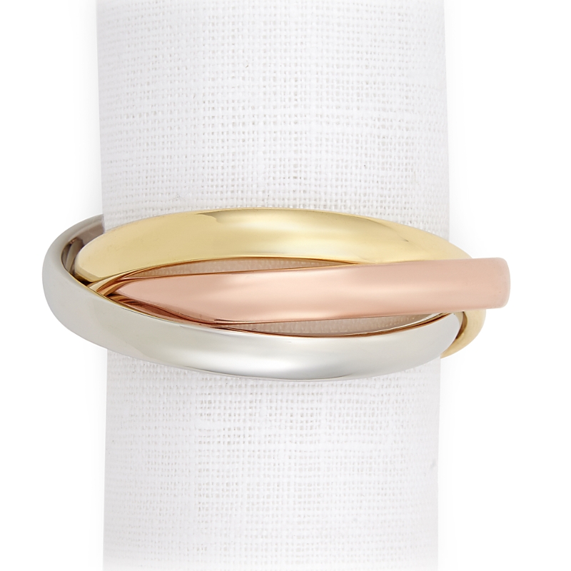 L'objet Tricolor Napkin Rings, Set Of Four