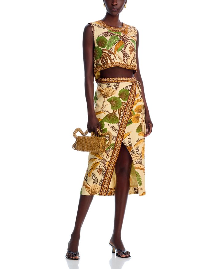 Foliage Sketch Sand Blouse