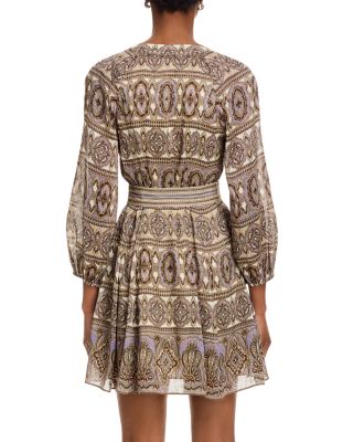 Kumar Linen Silk Printed Shirt Dress