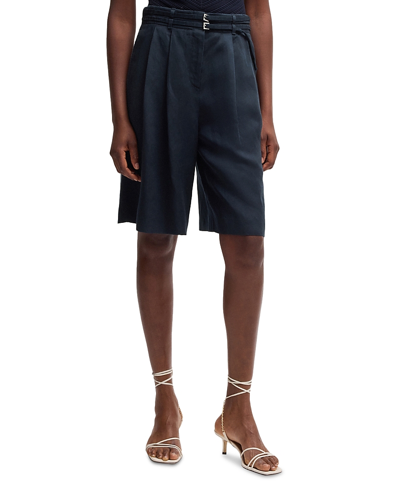 Hugo Boss Tilena Shorts In Dark Blue
