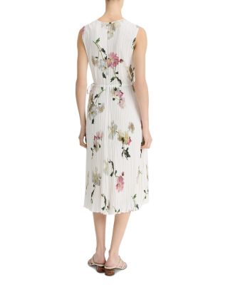Wilted Peony Pleated Dress
