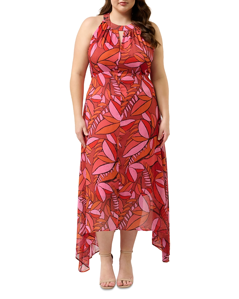 Estelle Plus Aster Halter Neck High Low Dress