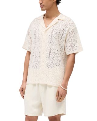 Crochet Regular Fit Camp Shirt