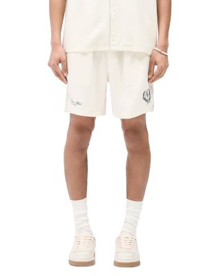 Crest Relaxed Fit Logo Embroidered Shorts