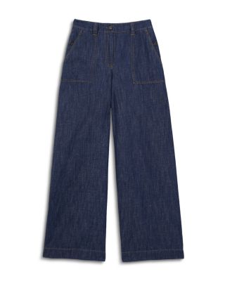 Wide Leg Linen Blend Pants