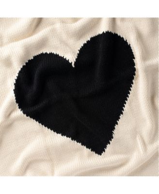  Black Heart Blanket - Baby
