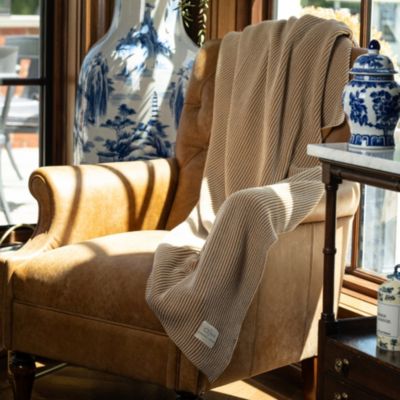  Ribbed Knit Throw