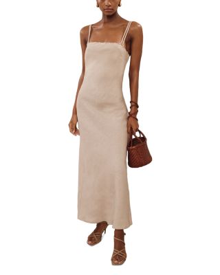 REISS - Roxanne Linen Slip Dress