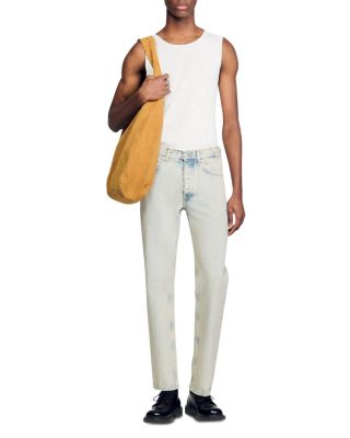 Faded Wash Classic Fit Jeans in Blue Vinta