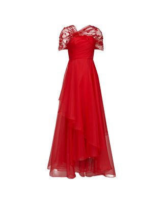 Atlas Shawl Draped Gown