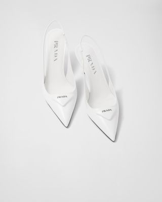  Women's Brushed Leather Slingback Pumps