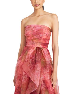 Fahreta Floral Strapless Gown