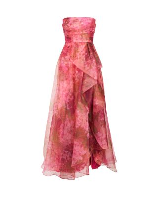 Fahreta Floral Strapless Gown