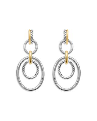 DY Mercer&reg; Mobile Drop Earrings in Sterling Silver with 18K Yellow Gold, 65.7mm