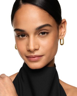 DY Madison&reg; Cable Hoop Earrings in 18K Yellow Gold, 24.3mm