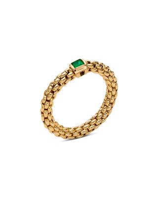 18K Yellow Gold Souls Emerald Flex'it Ring