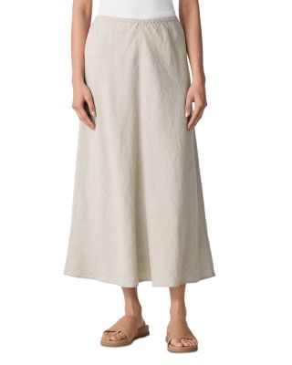 Linen A Line Bias Cut Skirt