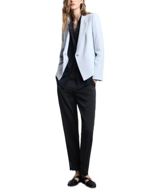Crepe Cady Notch Lapel Jacket