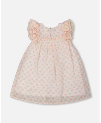  Girls' Printed Dress with Frills - Little Kid