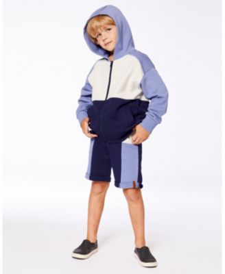 Boys' French Terry Full Zip Hoodie Sweatshirt- Little Kid