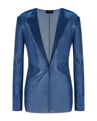 Iridescent Jersey Blazer
