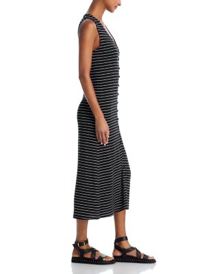 The Knit Stripe Button Tank Dress