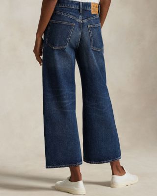 High Rise Wide Leg Crop Jeans