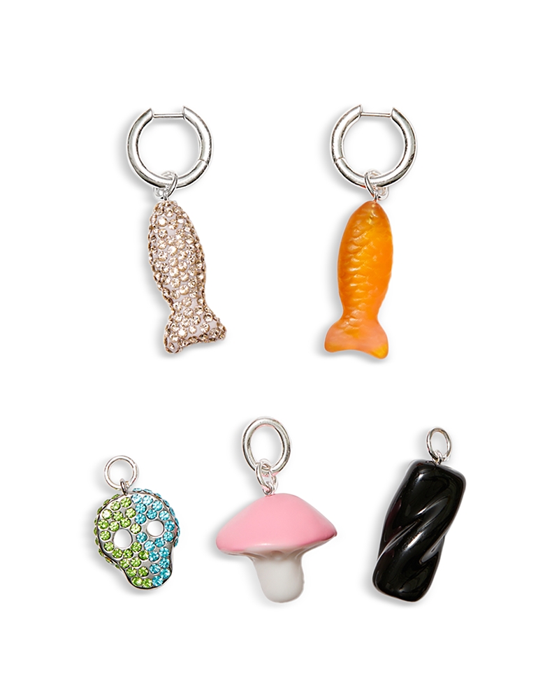 Tory Burch X Bonbon 5-pc Interchangeable Charm Hoop Earrings Set