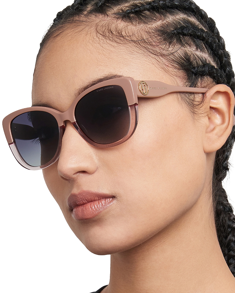 Marc Jacobs 55mm Gradient Cat Eye Sunglasses In Brown